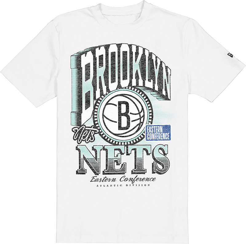 Brooklyn Nets Sport Classics Dimensional White T-Shirt