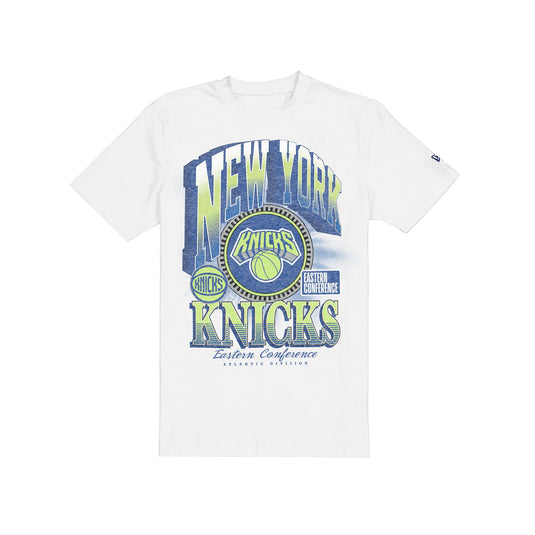 New York Knicks Sport Classics Dimensional White T-Shirt - New Era Cap
