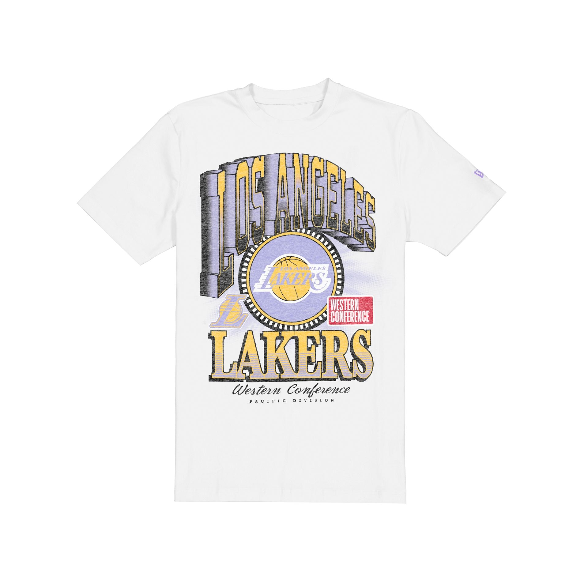 Los Angeles Lakers Sport Classics Dimensional White T-Shirt
