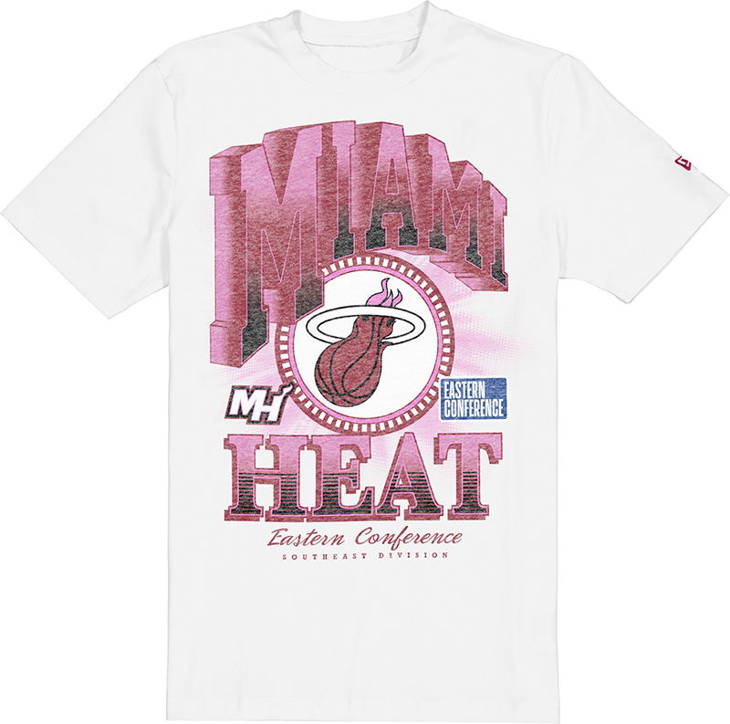 Miami Heat Sport Classics Dimensional White T-Shirt