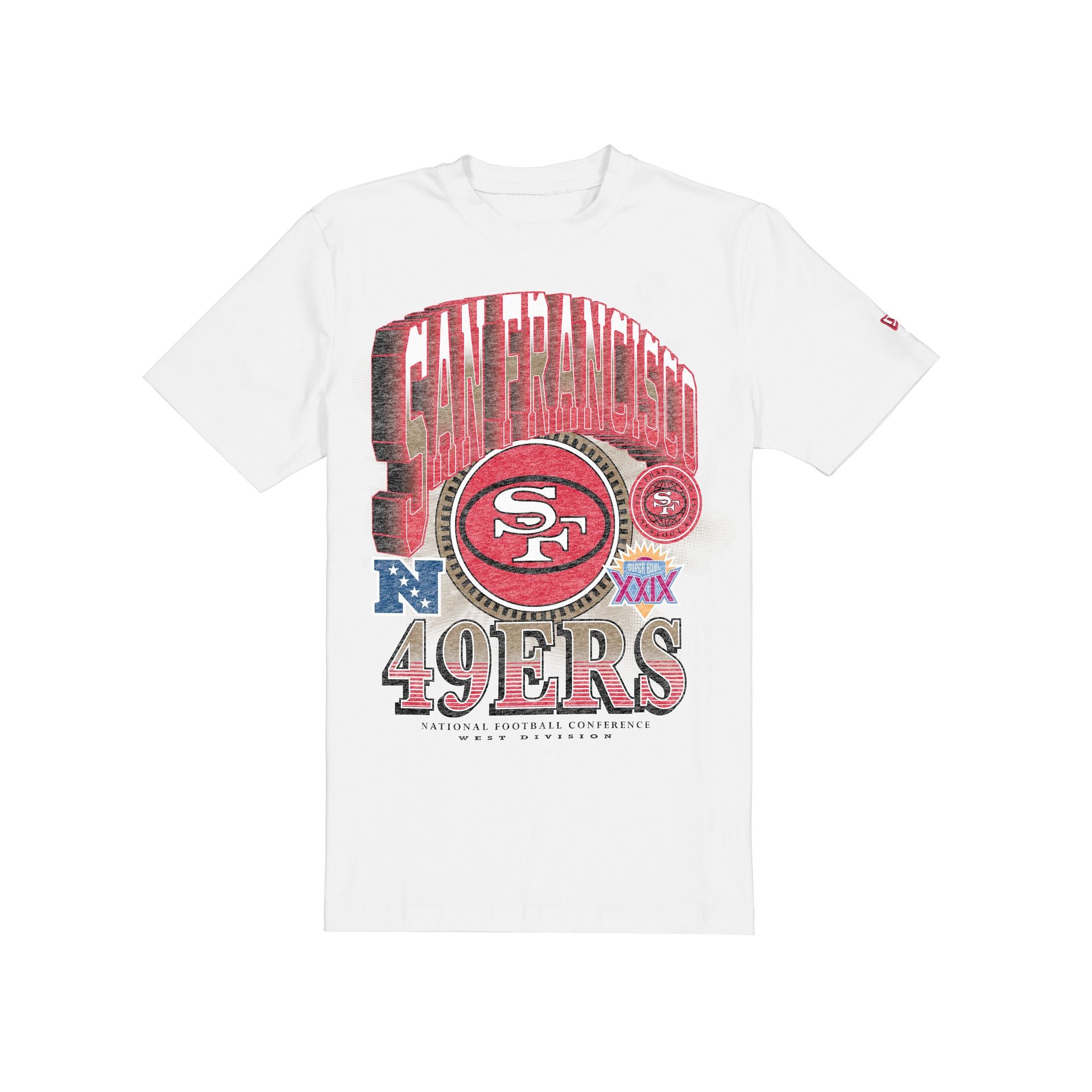 San Francisco 49ers Sport Classics Dimensional White T-Shirt