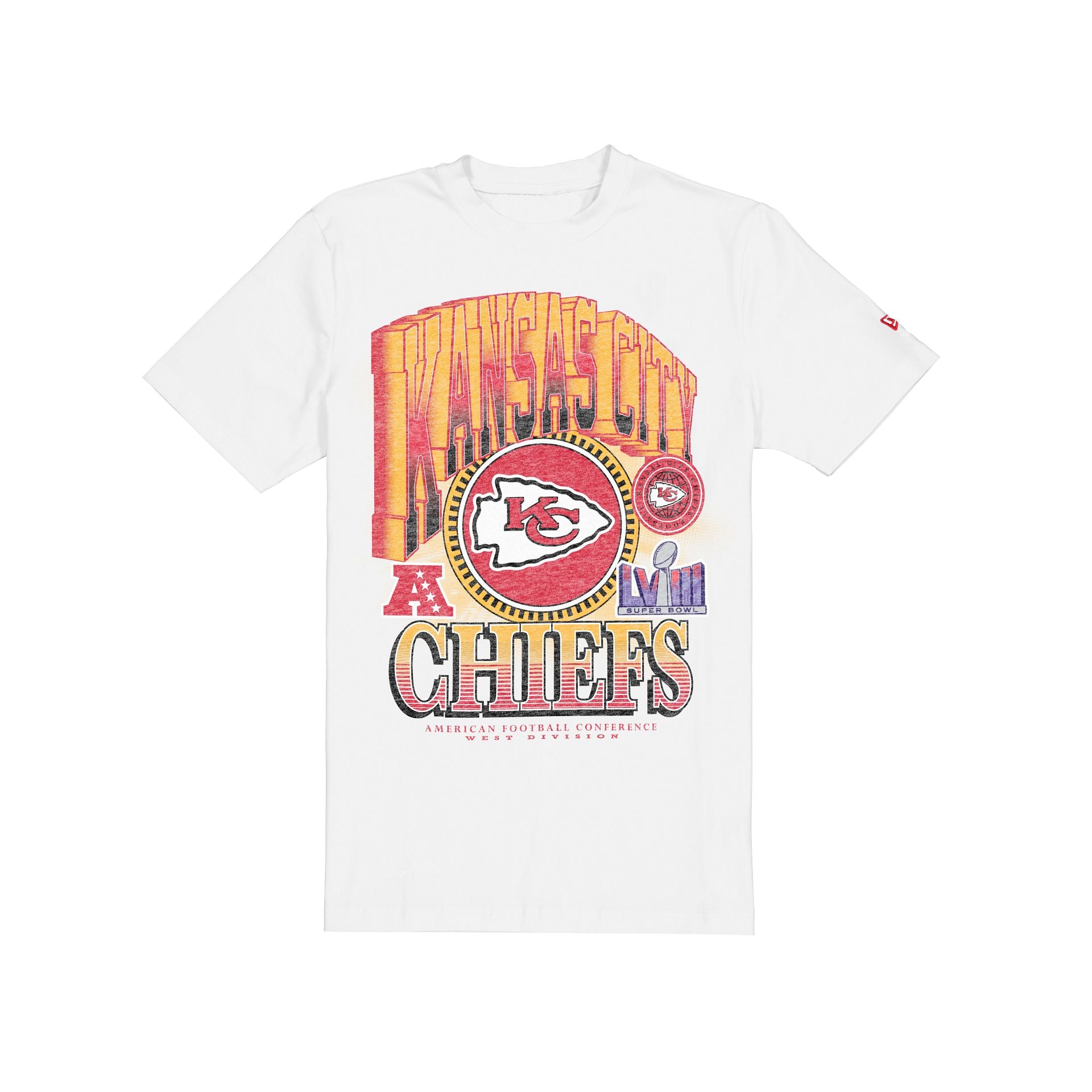 Kansas City Chiefs Sport Classics Dimensional White T-Shirt