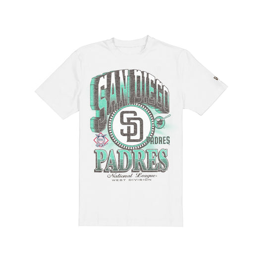 San Diego Padres Sport Classics Dimensional White T-Shirt - New Era Cap
