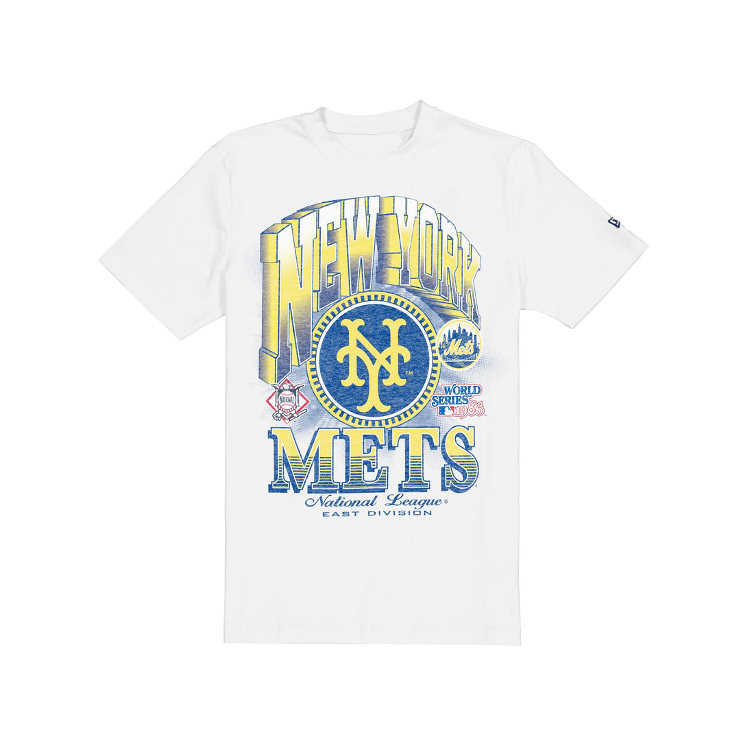 New York Mets Sport Classics Dimensional White T-Shirt