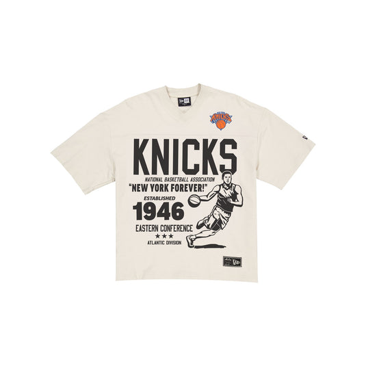 New York Knicks Throwback Prep Stone T-Shirt - New Era Cap