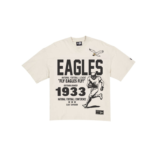 Philadelphia Eagles Throwback Prep Stone T-Shirt - New Era Cap