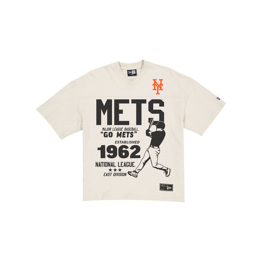 New York Mets Throwback Prep Stone T-Shirt - New Era Cap