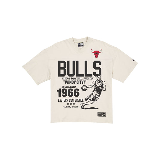 Chicago Bulls Throwback Prep Stone T-Shirt - New Era Cap
