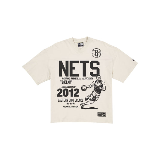 Brooklyn Nets Throwback Prep Stone T-Shirt - New Era Cap