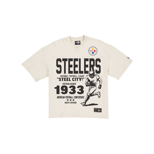 Pittsburgh Steelers Throwback Prep Stone T-Shirt - New Era Cap