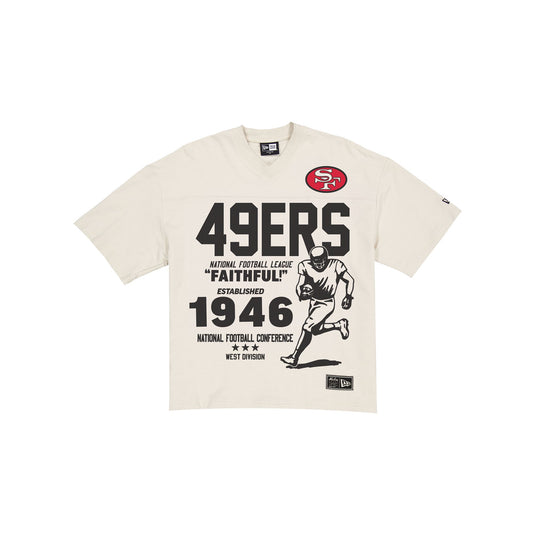 San Francisco 49ers Throwback Prep Stone T-Shirt - New Era Cap