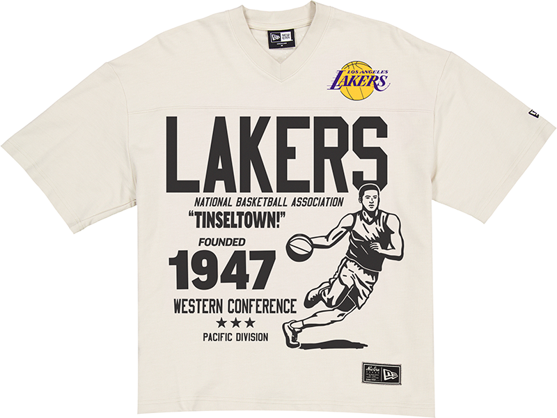 Los Angeles Lakers Throwback Prep Stone T-Shirt