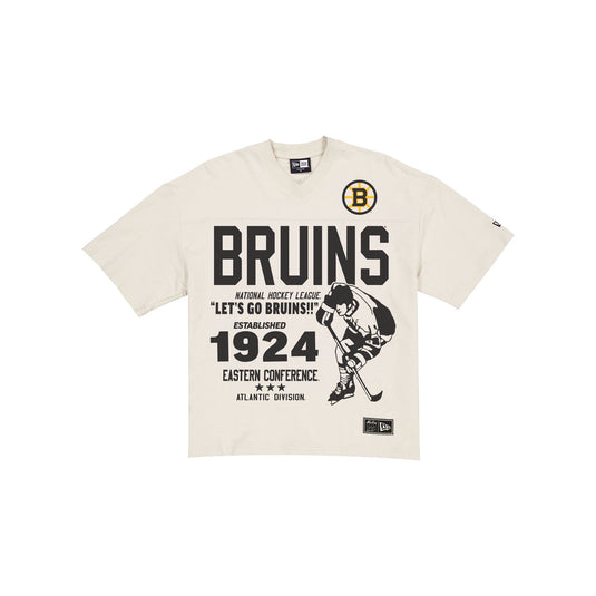 Boston Bruins Throwback Prep Stone T-Shirt - New Era Cap
