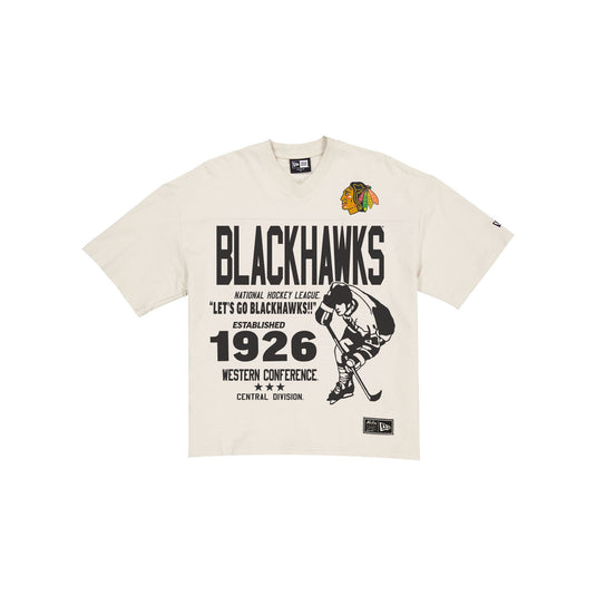 Chicago Blackhawks Throwback Prep Stone T-Shirt - New Era Cap