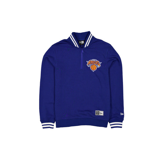 New York Knicks Throwback Prep Quarter Zip - New Era Cap