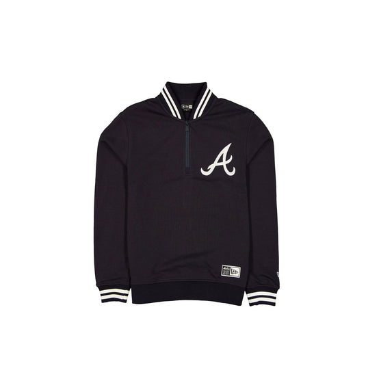 Atlanta Braves Throwback Prep Quarter Zip - New Era Cap