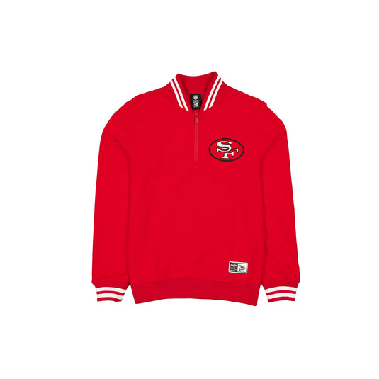 San Francisco 49ers Throwback Prep Quarter Zip - New Era Cap