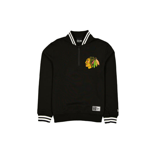 Chicago Blackhawks Throwback Prep Quarter Zip - New Era Cap