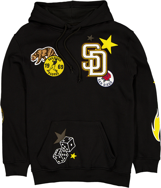 San Diego Padres Uptown Threads Black Hoodie
