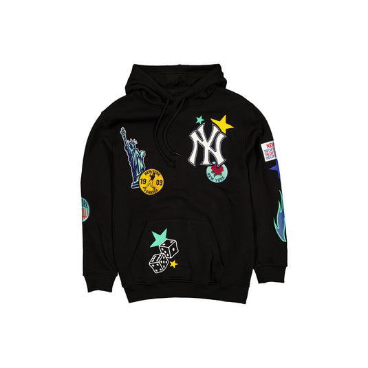 New York Yankees Uptown Threads Black Hoodie - New Era Cap