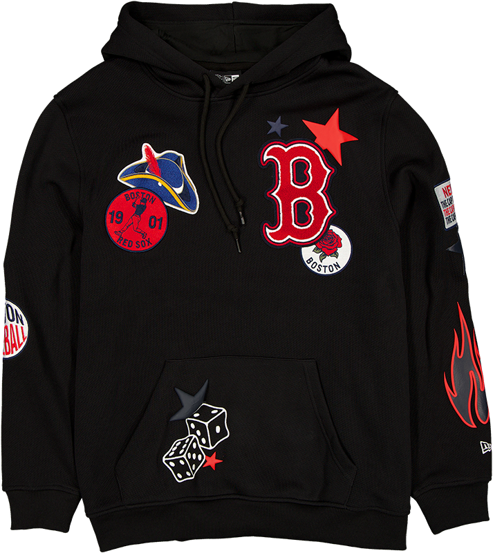 Boston Red Sox Uptown Threads Black Hoodie