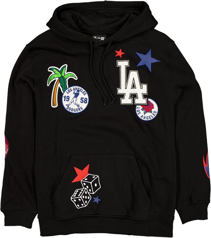 Los Angeles Dodgers Uptown Threads Black Hoodie