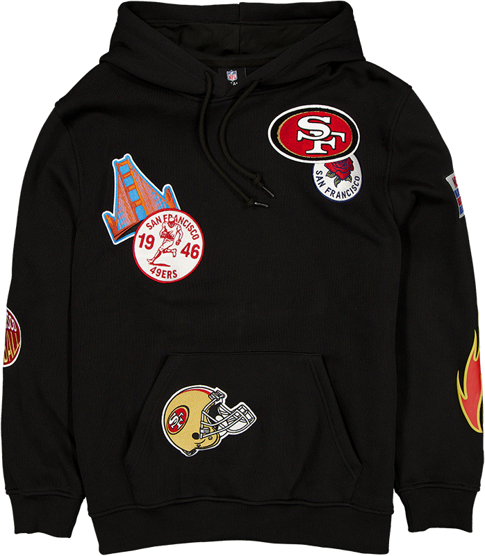 San Francisco 49ers Uptown Threads Black Hoodie