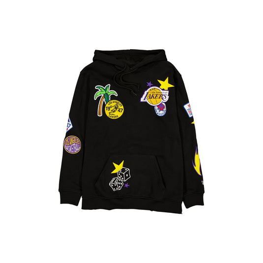 Los Angeles Lakers Uptown Threads Black Hoodie - New Era Cap