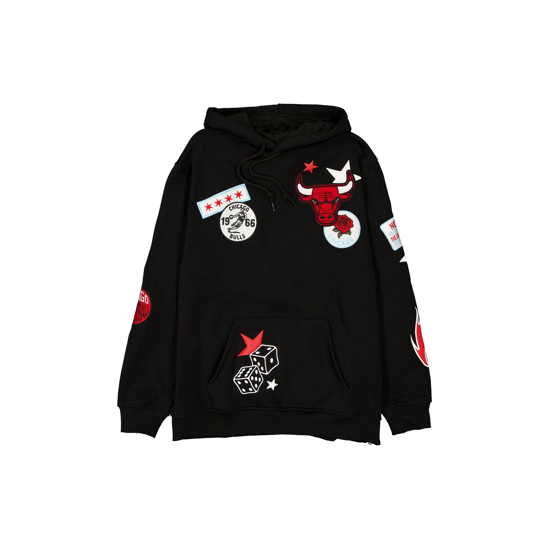Chicago Bulls Uptown Threads Black Hoodie