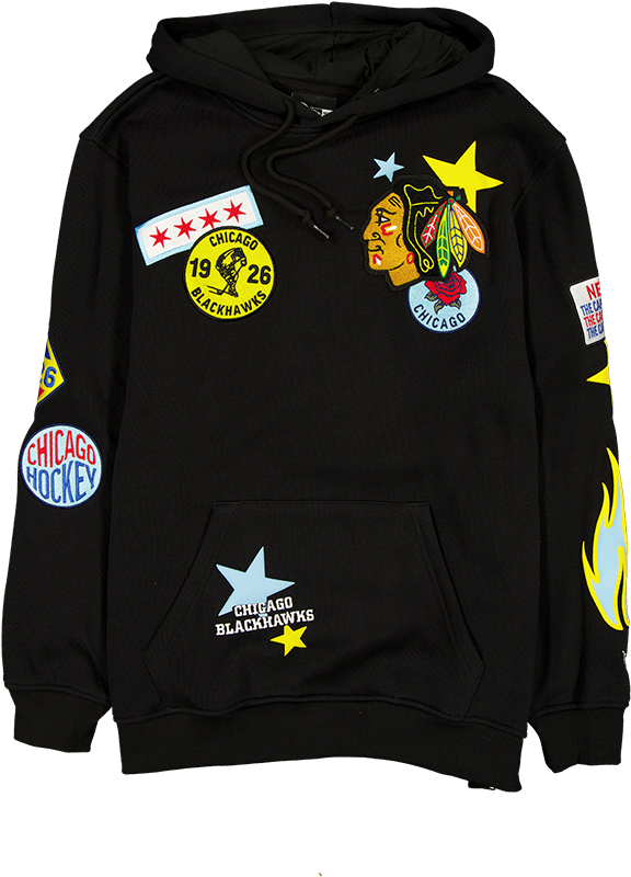 Chicago Blackhawks Uptown Threads Black Hoodie