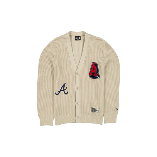 Atlanta Braves Throwback Prep Stone Cardigan - New Era Cap
