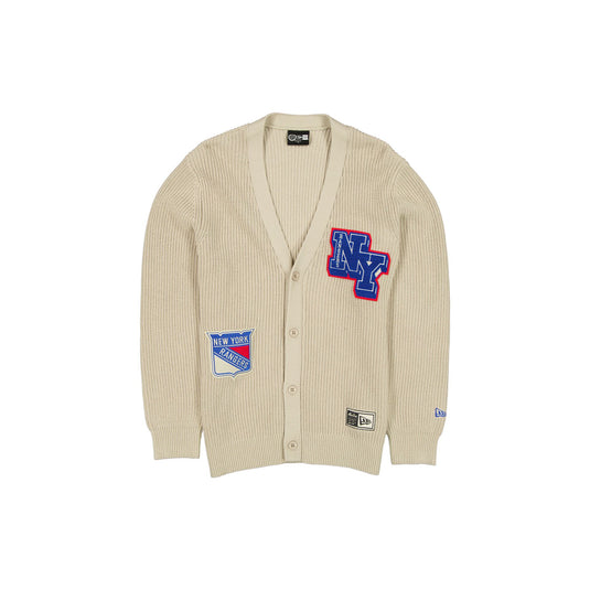 New York Rangers Throwback Prep Stone Cardigan - New Era Cap