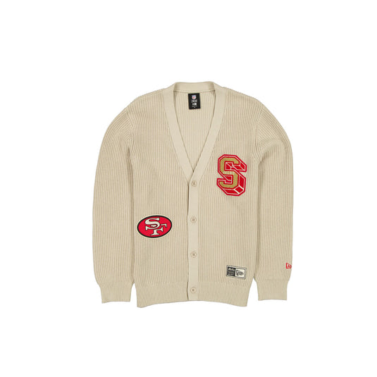 San Francisco 49ers Throwback Prep Stone Cardigan - New Era Cap