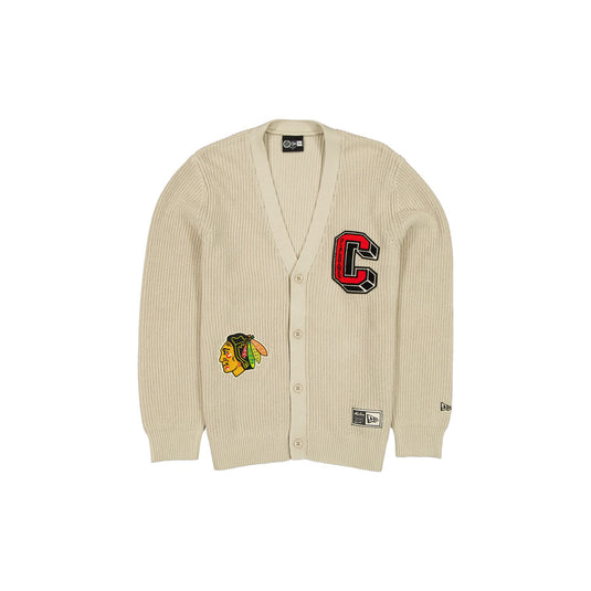 Chicago Blackhawks Throwback Prep Stone Cardigan - New Era Cap