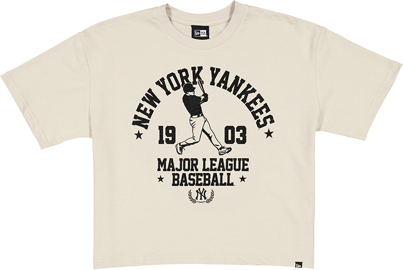 New York Yankees Throwback Prep Stone Women's Cropped T-Shirt