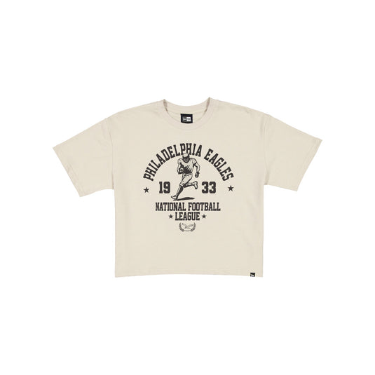 Philadelphia Eagles Throwback Prep Stone Women's Cropped T-Shirt - New Era Cap