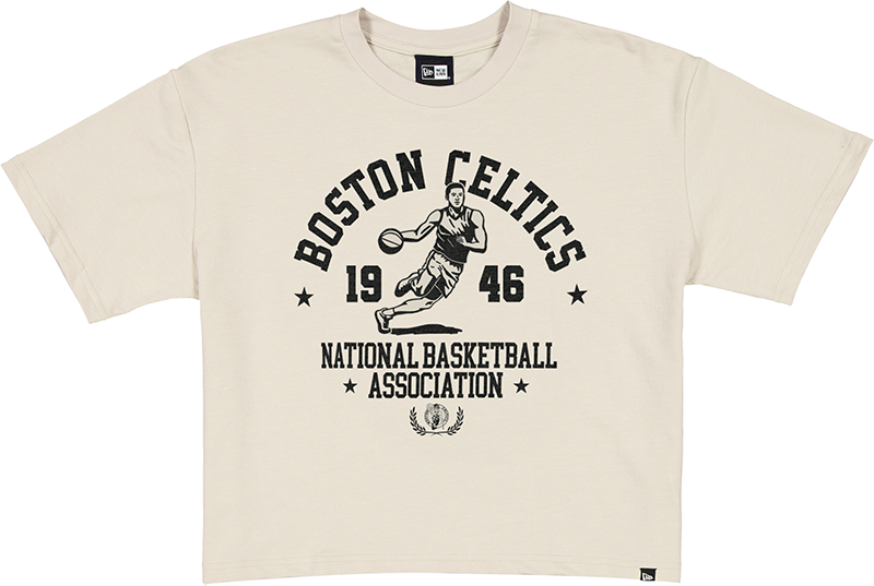 Boston Celtics Throwback Prep Stone Women's Cropped T-Shirt