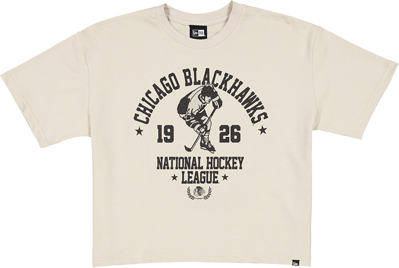 Chicago Blackhawks Throwback Prep Stone Women's Cropped T-Shirt