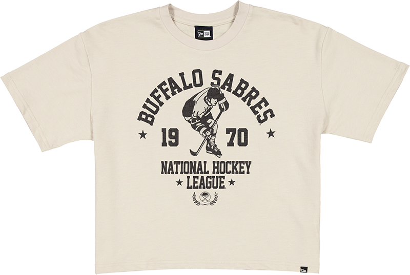 Buffalo Sabres Throwback Prep Stone Women's Cropped T-Shirt