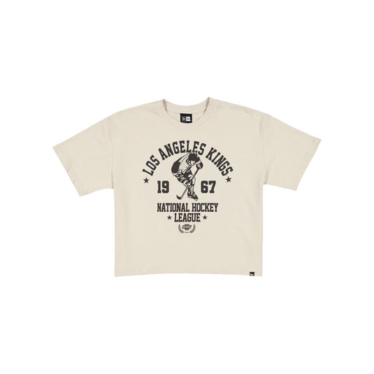 Los Angeles Kings Throwback Prep Stone Women's Cropped T-Shirt - New Era Cap