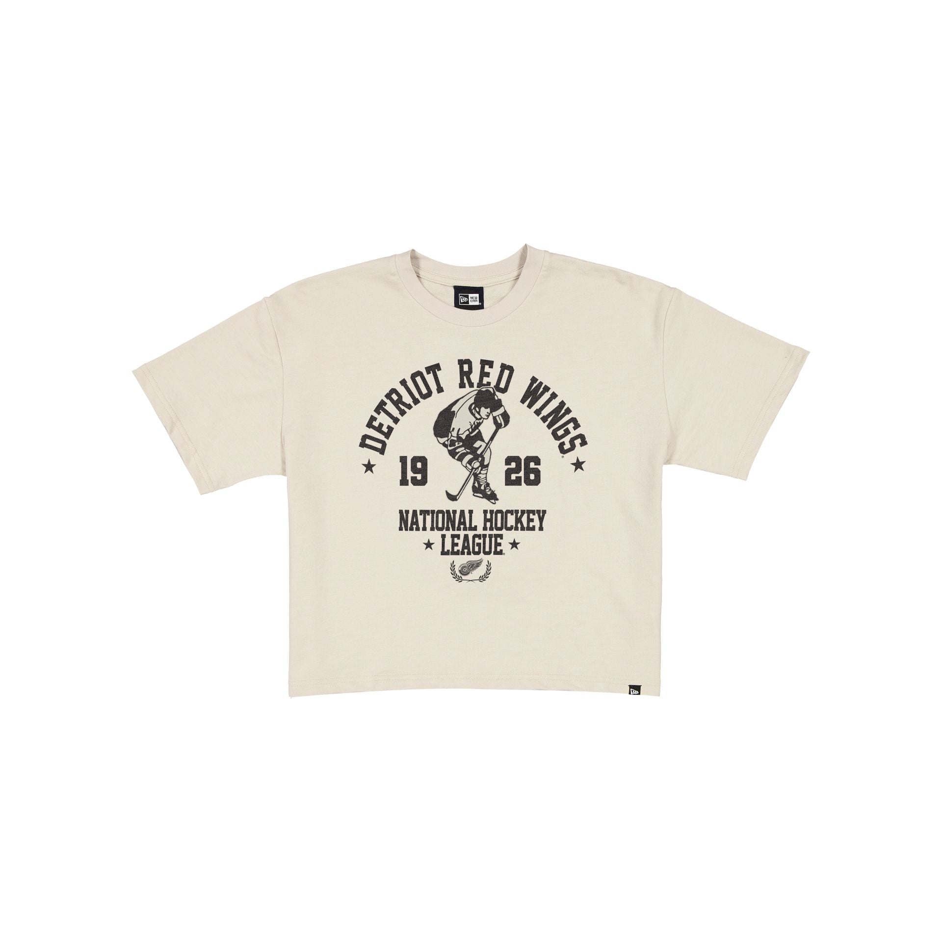 Detroit Red Wings Throwback Prep Stone Women's Cropped T-Shirt