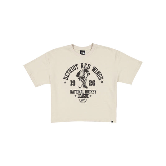 Detroit Red Wings Throwback Prep Stone Women's Cropped T-Shirt - New Era Cap