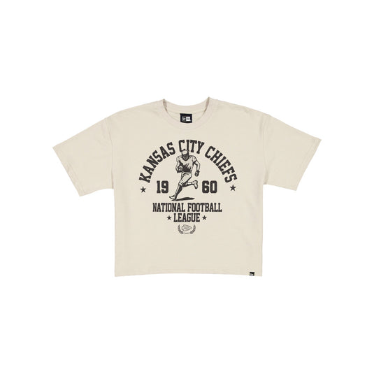 Kansas City Chiefs Throwback Prep Stone Women's Cropped T-Shirt - New Era Cap