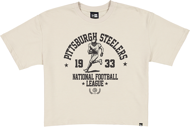 Pittsburgh Steelers Throwback Prep Stone Women's Cropped T-Shirt