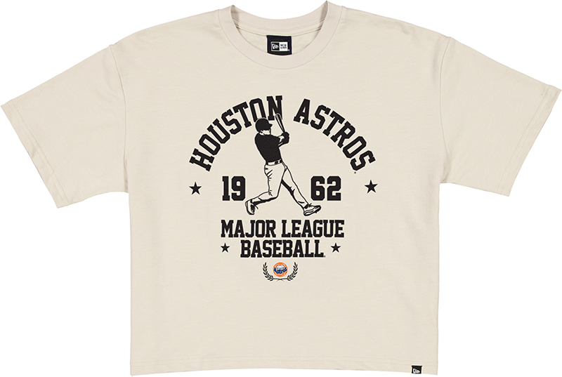 Houston Astros Throwback Prep Stone Women's Cropped T-Shirt