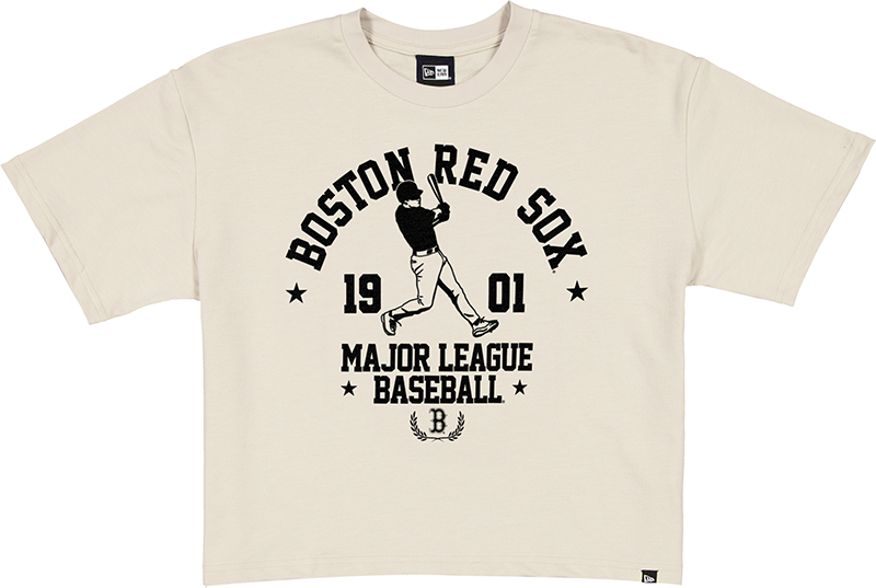 Boston Red Sox Throwback Prep Stone Women's Cropped T-Shirt