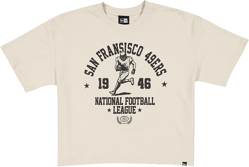 San Francisco 49ers Throwback Prep Stone Women's Cropped T-Shirt