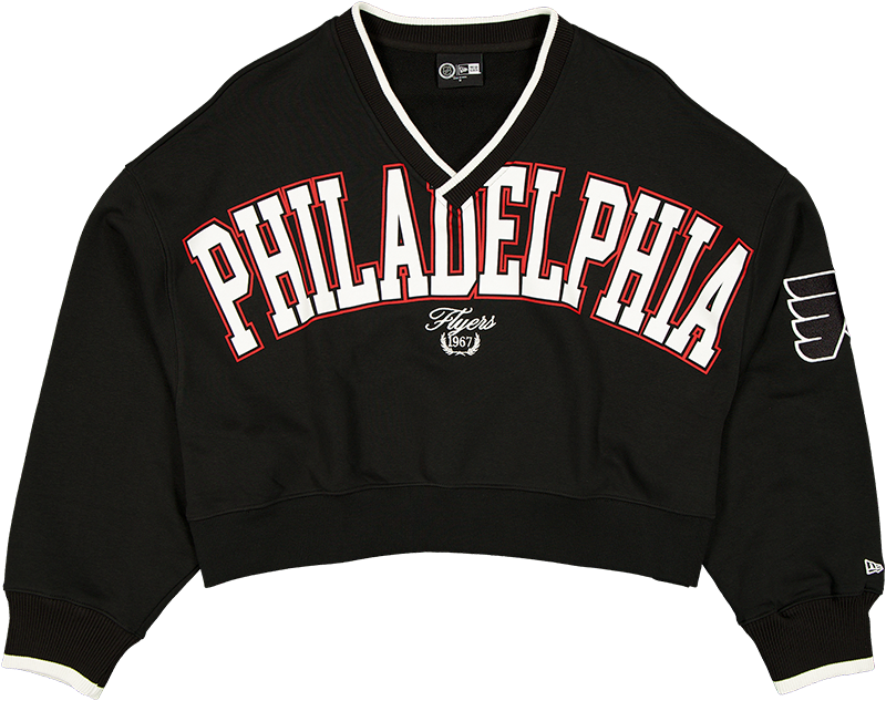 Philadelphia Flyers Throwback Prep Women's Cropped Crewneck