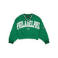 Philadelphia Eagles Throwback Prep Women's Cropped Crewneck