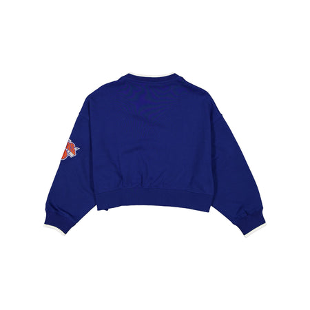 New York Knicks Throwback Prep Women's Cropped Crewneck
